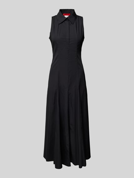 MAX&Co. Midikleid mit Eingrifftaschen Modell 'ERNEST' Black 2