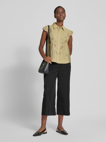 Raffaello Rossi Wide Leg Schlupf-Culotte mit elastischem Bund Modell 'JOLIE' Black 1