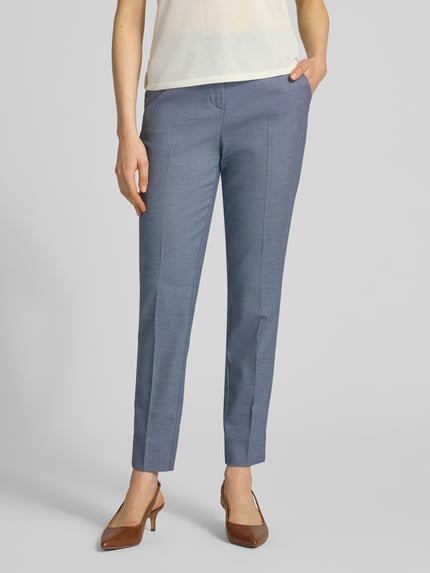 COMMA Hose mit Bügelfalten und Gesäßtasche Marine 4