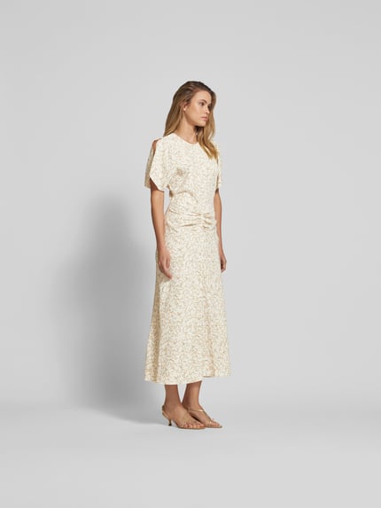 Victoria Beckham Maxi-jurk met cut-outs Ecru - 1