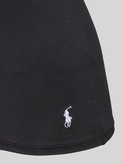 Polo Ralph Lauren Pyjama-Oberteil mit Logo-Stitching Hellgrau Melange 2