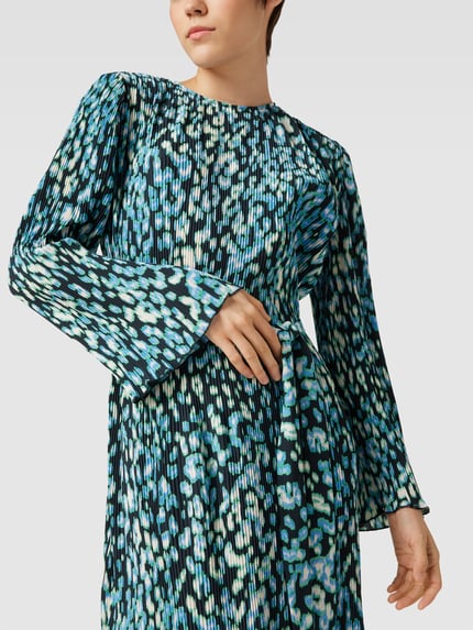 Jake*s Studio Woman Knielanges Kleid mit Rundhalsausschnitt Hellblau 3