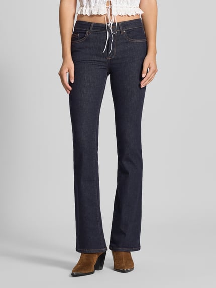 ONLY Jeansy bootcut z mieszanki bawełny Model „BLUSH” Ciemnoniebieski 4
