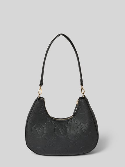 Valentino Bags Shoulder Bag mit Allover-Logo-Prägung Modell 'Samba' Black 3