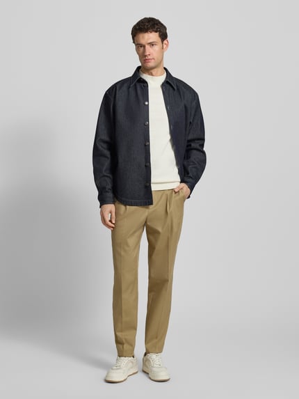 HUGO Kurtka jeansowa o kroju oversized z czystej Bawełna Model 'EMIKOL' Niebieski 1