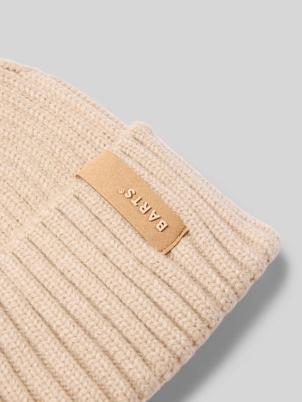 Barts Beanie met labeldetail, model 'SUMTER' Beige - 2