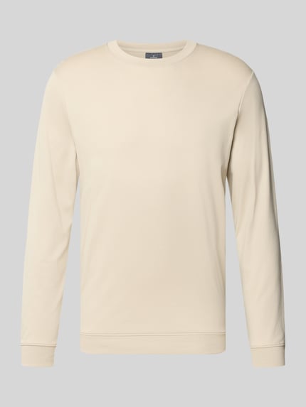 regular fit longsleeve van puur katoen model 'Pima' Shop The Look MANNEQUINE
