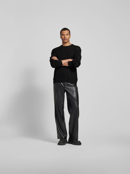 WON HUNDRED Trui in brei-look Zwart - 1