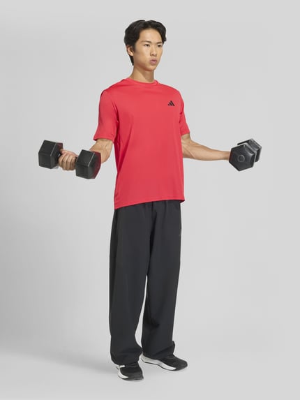 adidas Training Regular Fit t-shirt met logodetail Rood - 1