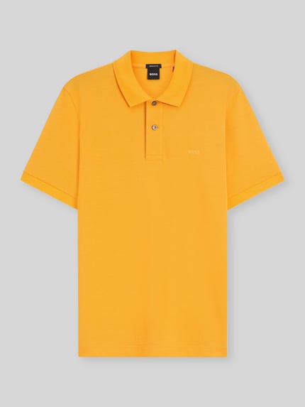 BOSS koszulka polo o kroju regular fit z czystej bawełny model 'PALLAS' Pomarańczowy 2