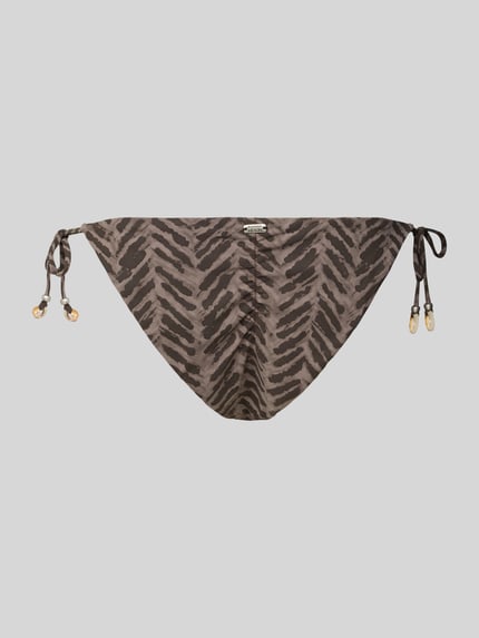Banana Moon Bikinibroekje met vetersluiting opzij, model 'DREA SILVARY' Lichtbruin - 3