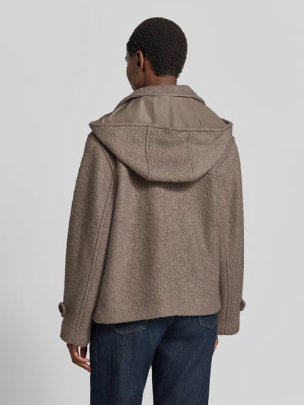 Jake*s Casual Relaxed Fit Dufflecoat aus Woll-Mix Mittelgrau 5