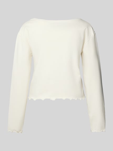 HUGO regular fit shirt met lange mouwen met katoenanteil Offwhite - 3