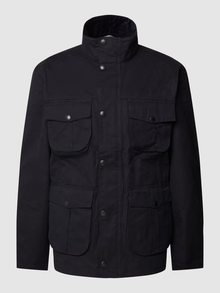 Barbour Jacke mit Label-Stitching Modell 'SANDERLI' Marine 2