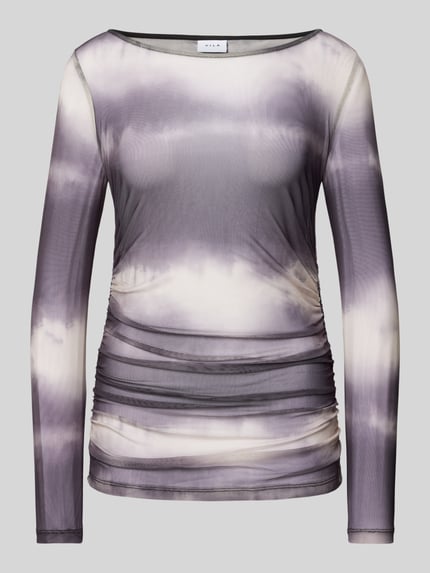 VILA Longsleeve mit Rundhalsausschnitt Modell 'VOLETTIS' Black 2