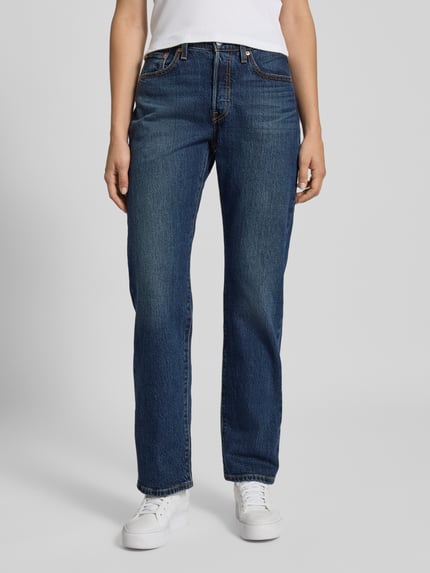 Levi's® 300 Straight fit jeans, model '501 CURVE COLD SUMMER' Blauw - 4