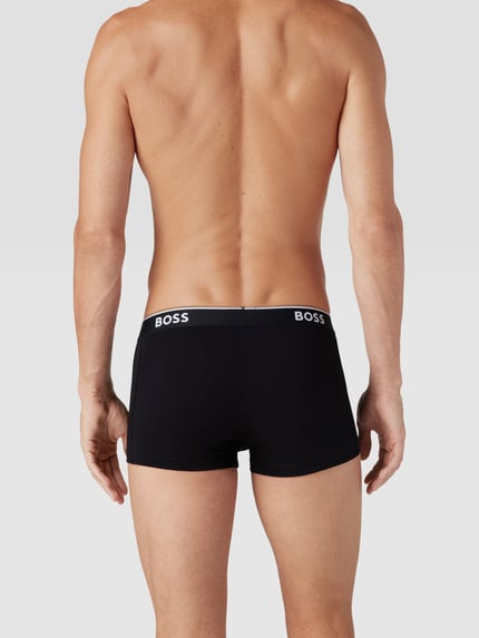 BOSS Trunks mit elastischem Logo-Bund im 3er-Pack Black 4