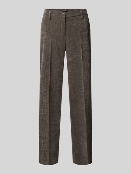 Stehmann Regular Fit Cordhose mit Bundfalten Anthrazit 2
