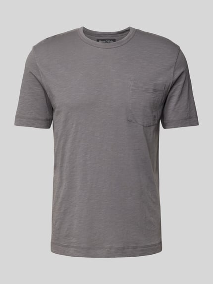 Marc O'Polo Regular Fit T-Shirt aus reiner Baumwolle Graphit 2