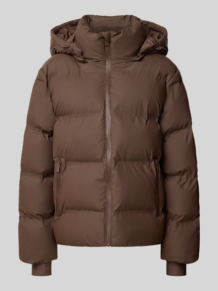 Neo Noir Steppjacke mit Kapuze Fox C Puffer Jacket Dunkelbraun 2
