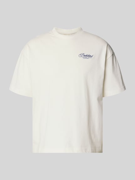 T-Shirt mit rückseitigem Print Modell 'Cyclists Tee' Shop The Look MANNEQUINE