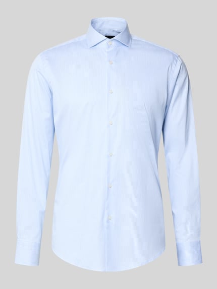 BOSS Regular Fit Businesshemd aus Baumwoll-Mix Bleu 1