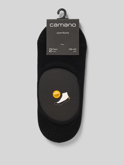 camano Kousenvoetjes in een set van 2 paar, model 'FOOTIE' Zwart - 3