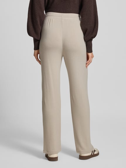 Marc O'Polo Wide Leg Jogginghose aus Modal-Mix Beige Melange 4