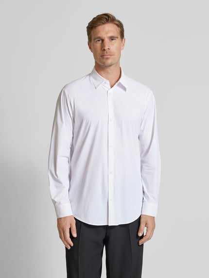 Armani Exchange Regular Fit Freizeithemd mit Kentkragen Weiss 4