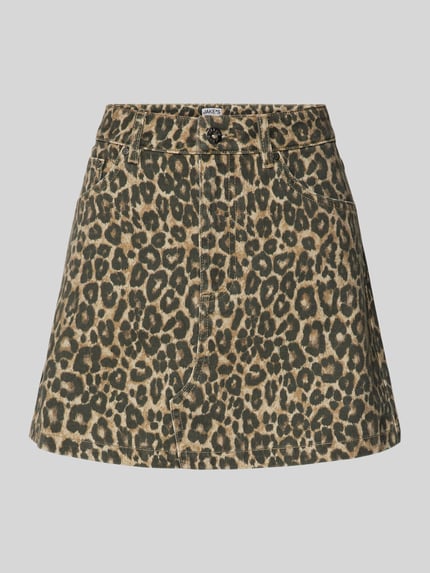 Jake*s Casual Minirock im 5-Pocket-Design Dunkelbraun 2