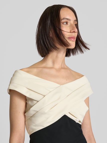 Lauren Ralph Lauren Cocktailkleid in Wickel-Optik Modell 'Irene' Black 3