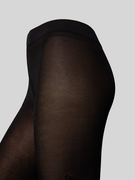 JOOP! COLLECTION Rajstopy 40 DEN o półprzezroczystym designie Czarny 2