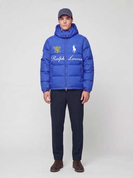 Polo Ralph Lauren Regular Fit Daunenjacke mit abnehmbarer Kapuze Royal 1