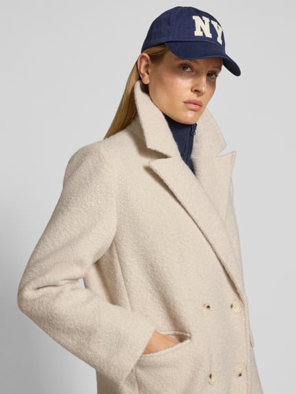 Gina Tricot Relaxed Fit Mantel mit Reversragen Offwhite 3