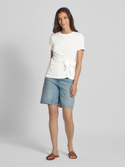 Tommy Hilfiger Regular fit T-shirt van puur katoen Ecru - 1