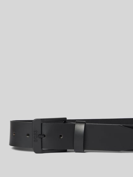 BOSS Riem met labeldetails, model 'Jemio' Zwart - 2