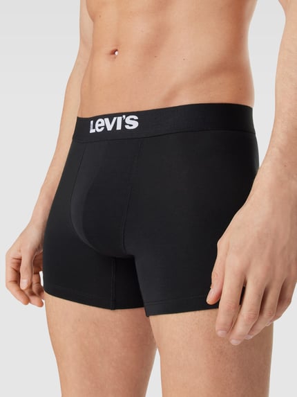 Levi's® Trunks mit Label-Detail Modell 'SOLID BASIC' Black 3