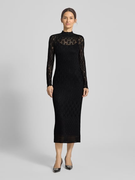 Lauren Ralph Lauren Midi-jurk van viscosemix, model 'PAGDEN' Black - 4