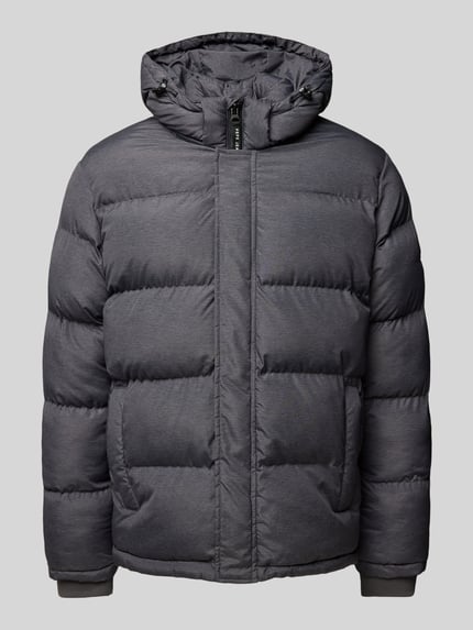 Pepe Jeans Steppjacke mit Kapuze Modell 'Tobias' Dunkelgrau 2