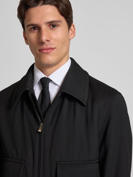 BOSS Regular Fit Bomberjacke mit Wolle Modell 'CHARLY' Black 3
