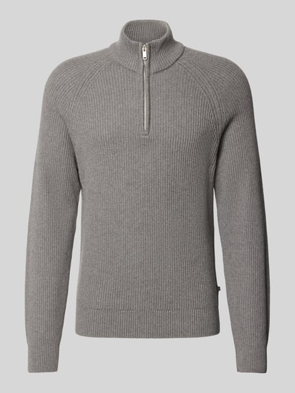 Regular Fit Troyer aus reiner Baumwolle Shop The Look MANNEQUINE