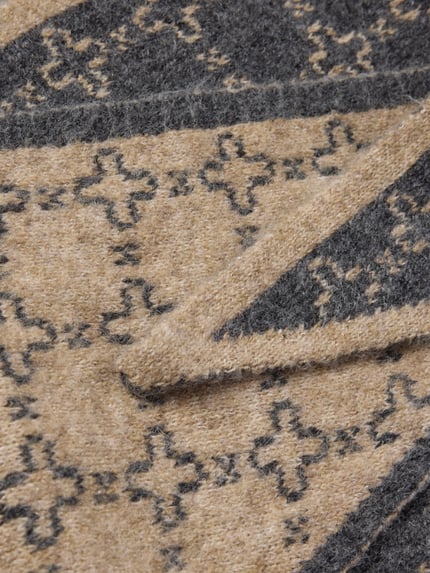 Soyaconcept Schal mit weicher Jacquardstruktur Beige 2