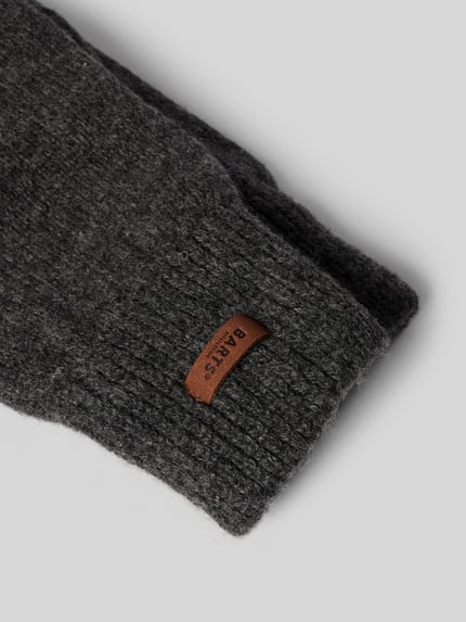 Barts Handschuhe mit Label-Detail Modell 'HAAKON' Anthrazit 2