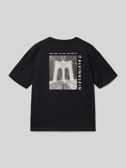 Calvin Klein Jeans Regular Fit T-Shirt aus reiner Baumwolle Black 3