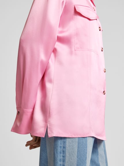 Nanushka Oversized overhemdblouse met reverskraag Roze - 3