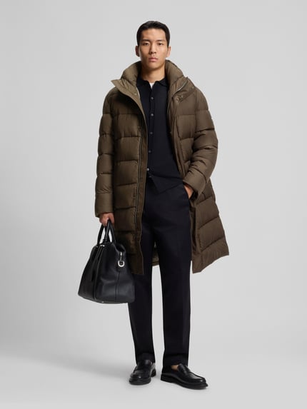 BOSS Regular Fit Steppmantel mit Zweiwege-Reißverschluss Modell 'CENUTO' Oliv 1
