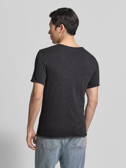 American Vintage Slim Fit T-Shirt mit Rundhalsausschnitt Modell 'Sonoma' Anthrazit 5