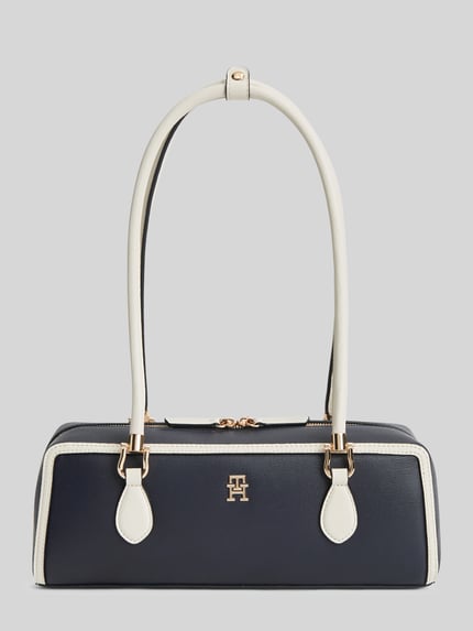 Tommy Hilfiger Henkeltasche in Leder-Optik Modell 'TH GRACE SHOULDER BAG' Dunkelblau 2