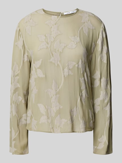 Samsøe Samsøe Regular Fit Bluse mit Rundhalsausschnitt Modell 'SAMADDA' Lind 2