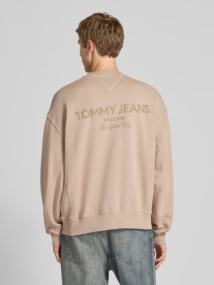 Tommy Jeans Regular fit sweatshirt van puur katoen Beige - 5